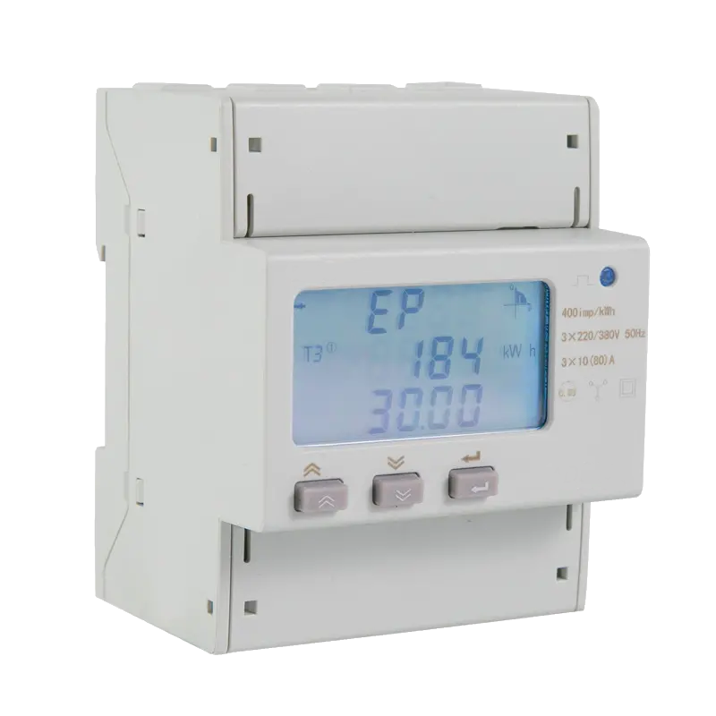 Contatore di energia trifase con display ad inserzione diretta fino a 80 A