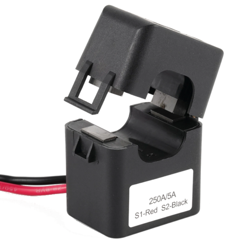 Openable amperometric transformer for currents up to 100A