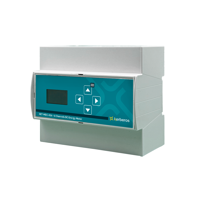 Power Meter ModBUS per Corrente Continua a 6 canali con display OLED e sensori ad effetto Hall