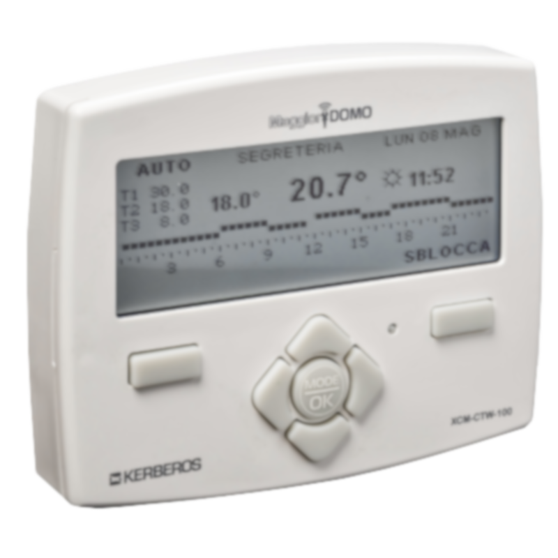 Wireless programmable battery powered thermostat